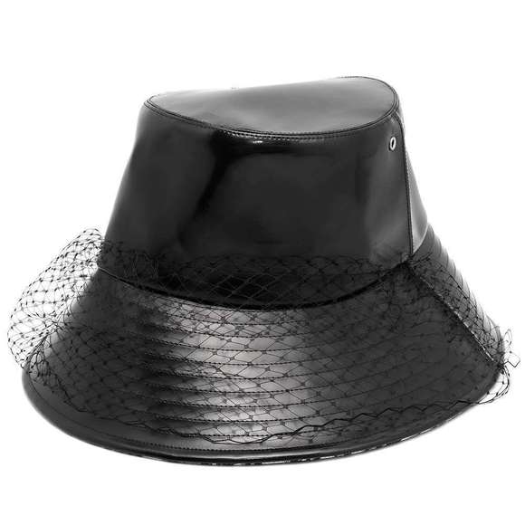 Christian Dior Oblique Tulle Bucket Hat Black - Picture 1 of 9